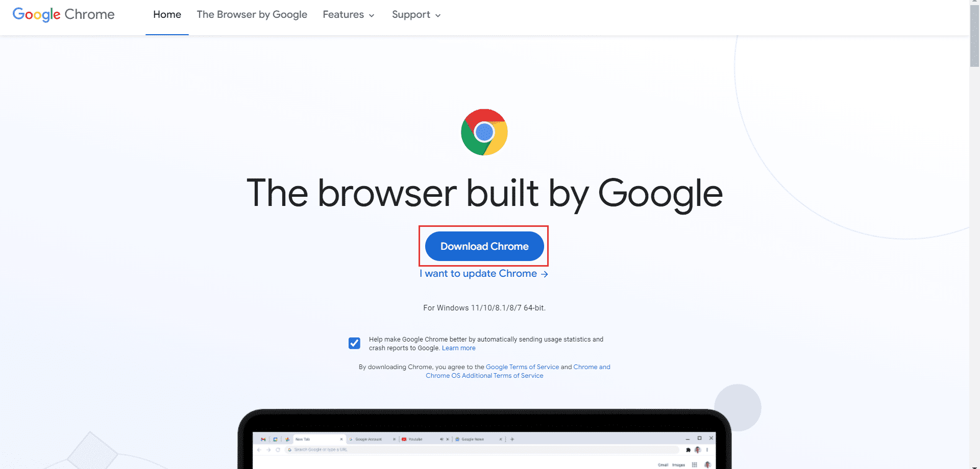 Click on the Download Chrome button. Fix Hulu Not Working on Chrome