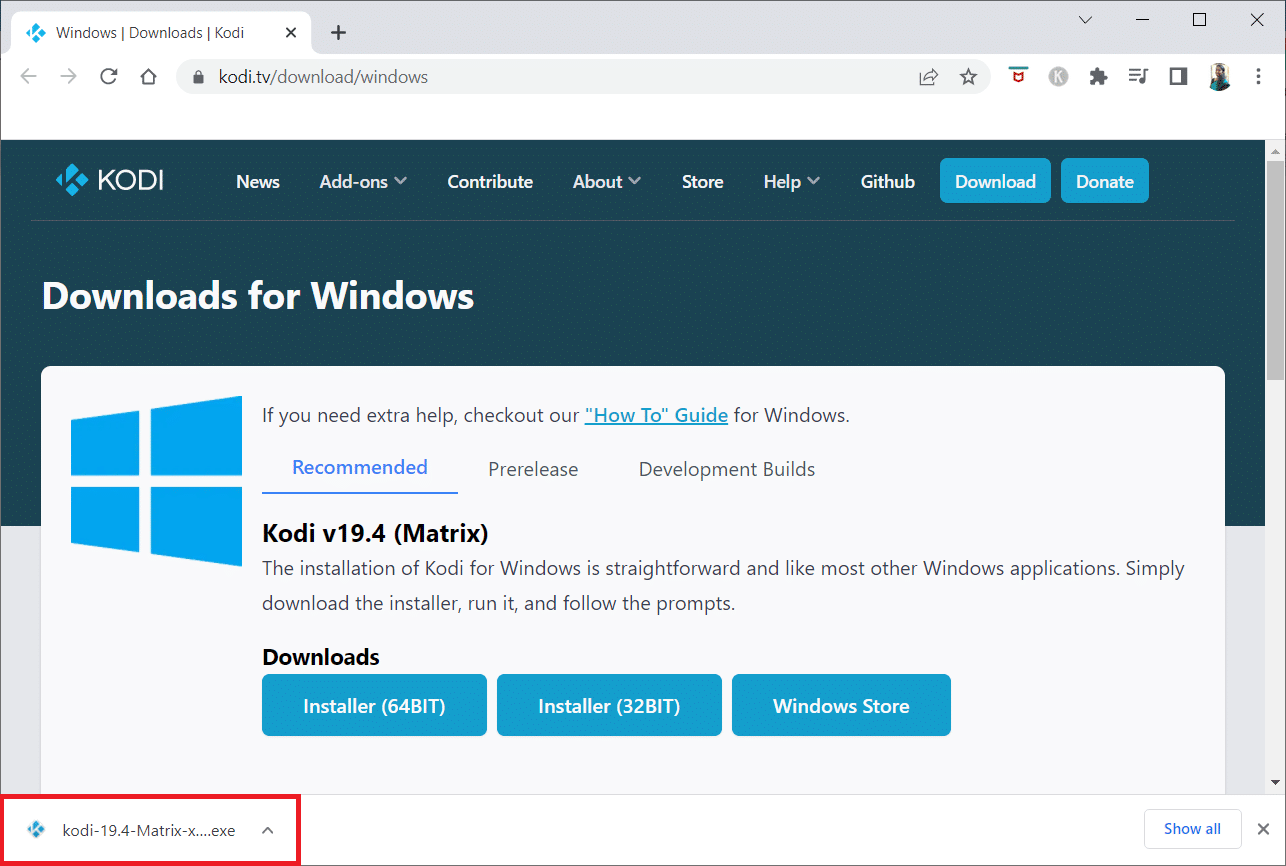 Click on the downloaded installer file at the bottom of the window. Fix Kodi Ares Wizard Not Working
