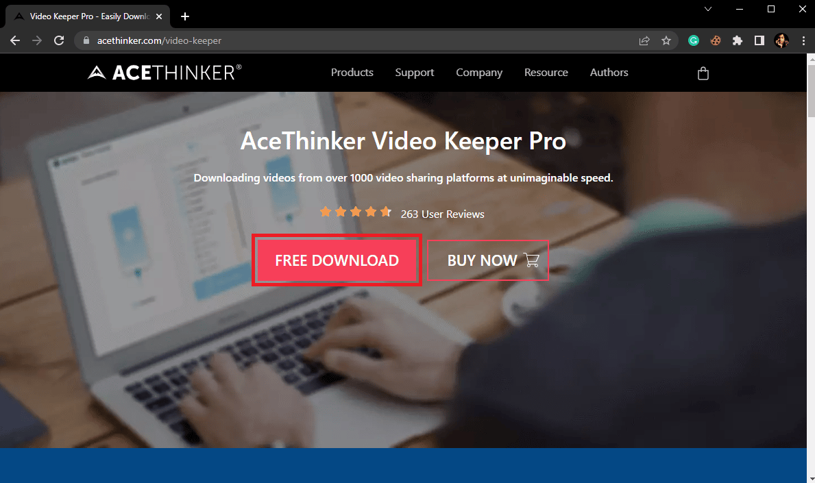 Click on the FREE DOWNLOAD button. Best Vimeo to MP4 Converter Tools