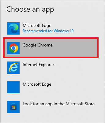 click on the Google Chrome app to set the Google Chrome app. How to Force Cortana to Use Chrome