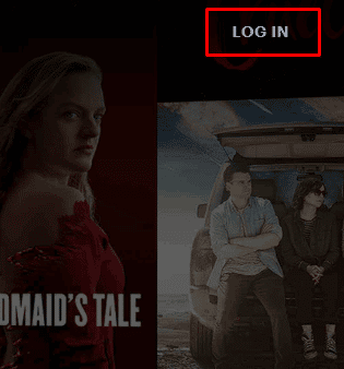 Click on the LOG IN button at the top right corner | How Do You Change Your Account on Hulu