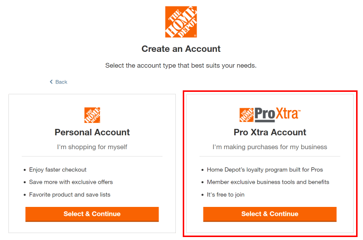 Click on the Pro Xtra Account option.