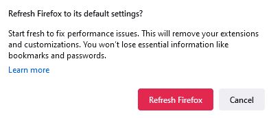Click on the Refresh Firefox option. Fix Firefox is Already Running