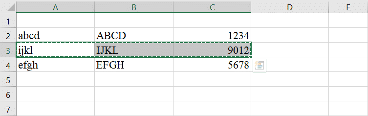 Click on the Row 3Press Ctrl + C keys | How to Swap Columns or Rows in Excel
