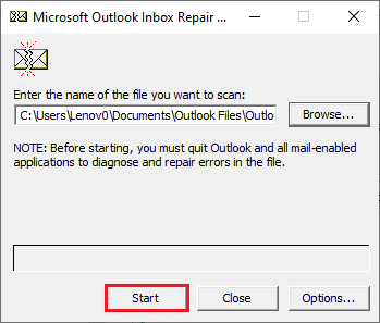 Click on the Start button. Fix Outlook only Opens in Safe Mode on Windows 10
