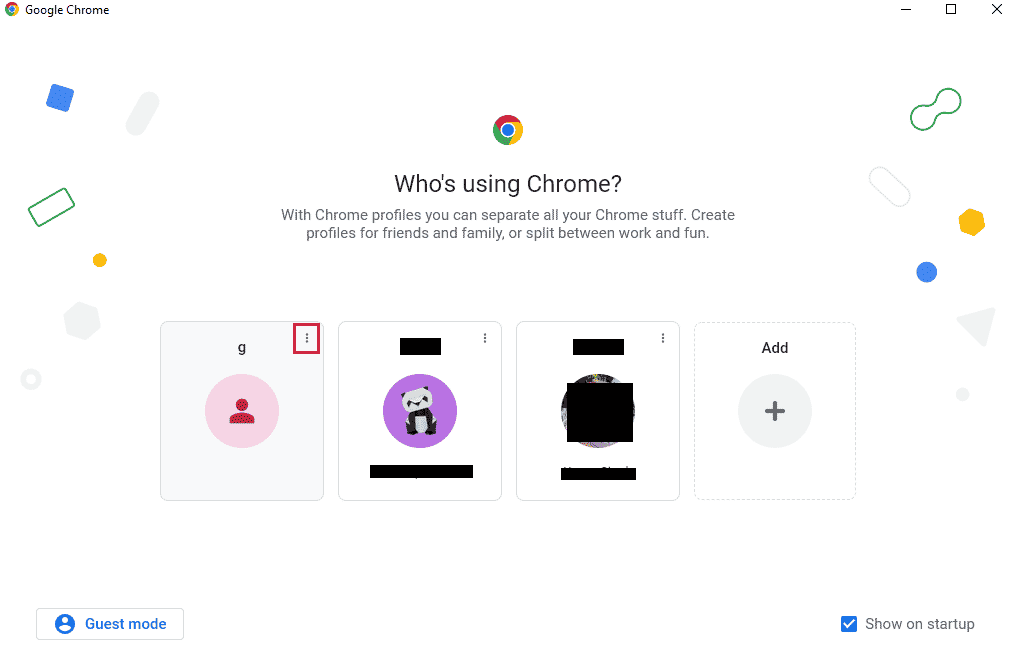 Haga clic en el ícono de tres puntos en Google Chrome.