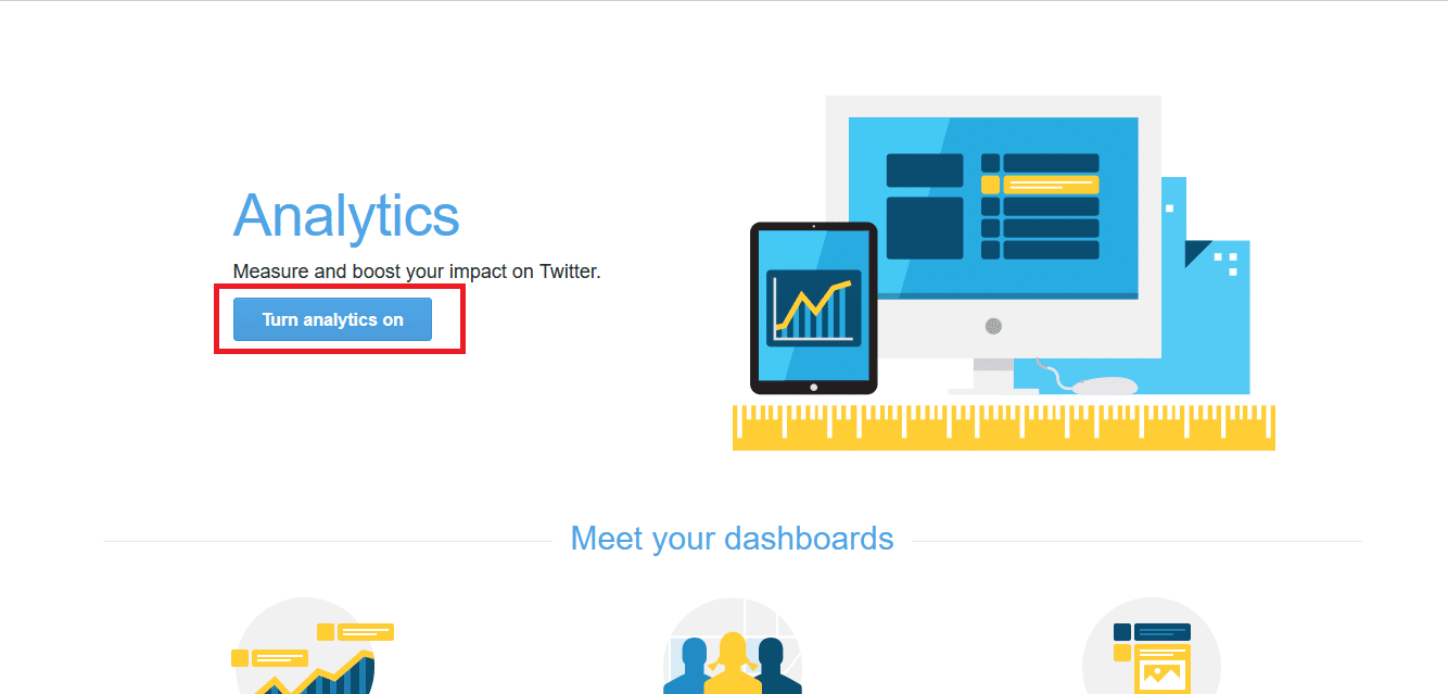 Click on the Turn Analytics on option 