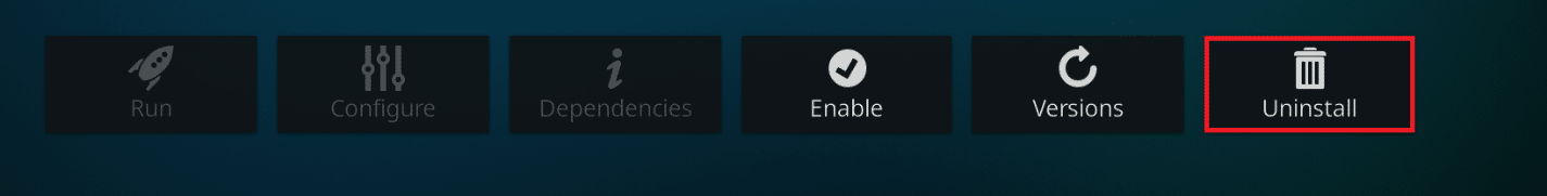 Click on the Uninstall button to uninstall the Ares Wizard add on. Fix Kodi Ares Wizard Not Working
