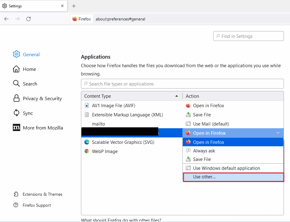Click on the Use other option. Fix Nexus Mod Manager a Problem Occurred During Install