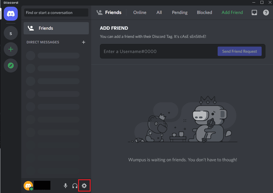 Click on the User Settings button. Fix Red Dot on Discord Icon in Windows 10