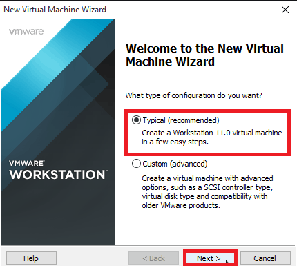 click on the “Typical” option to continue. | How to Install and Run Backtrack on Windows