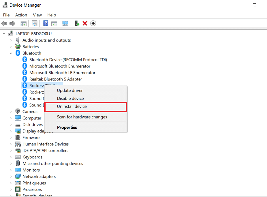Click on Uninstall. How to Fix Bluetooth Driver Error in Windows 10
