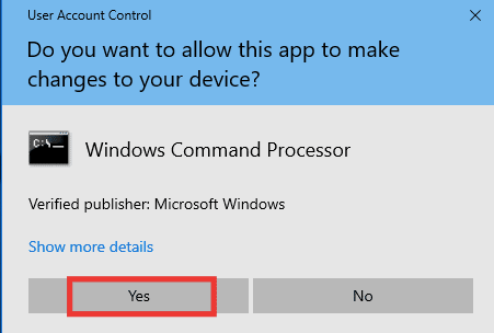 Click on Yes to grant permission. Fix External Hard Drive Not Accessible in Windows 10