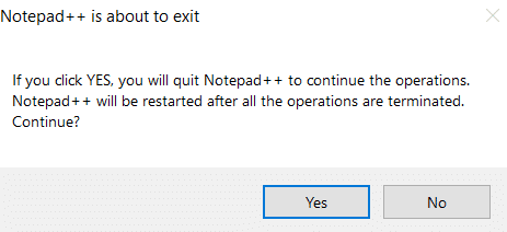 Click on Yes to start the installation process