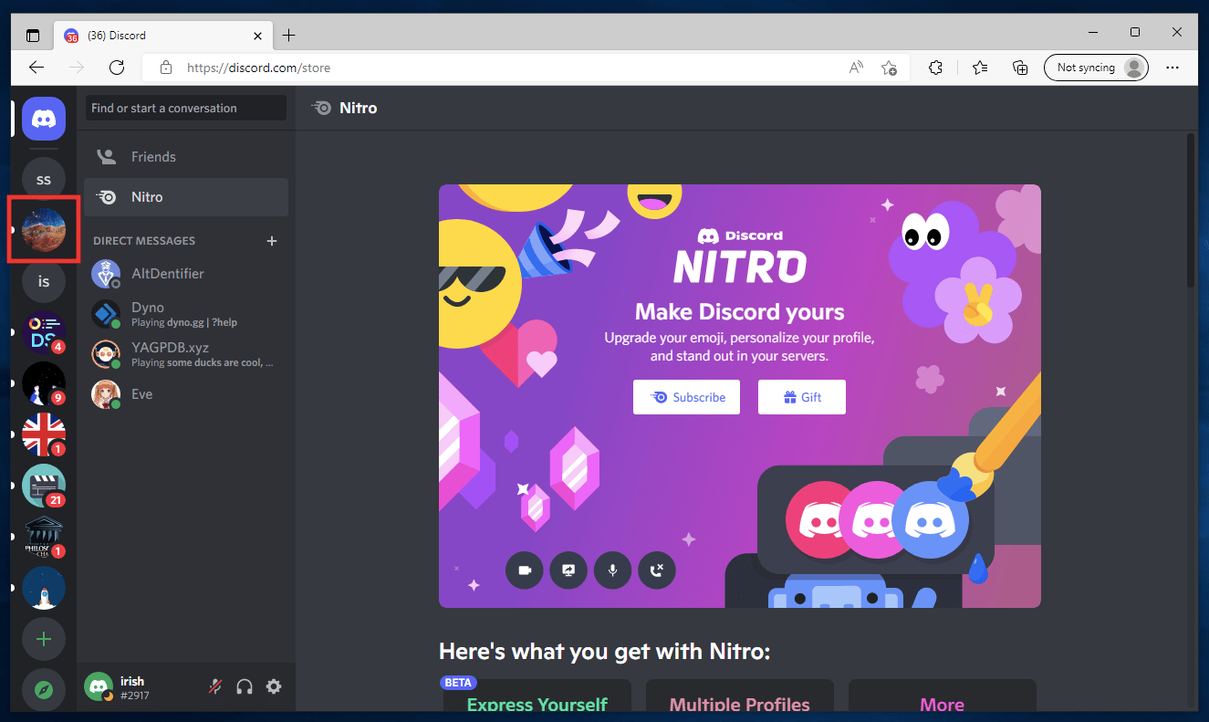 Click on your Server icon. 6 Ways to Get Free Discord Nitro