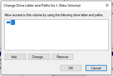 click on ‘Add’ to add drive letter. Otherwise, click on ‘Change’ to change the drive letter