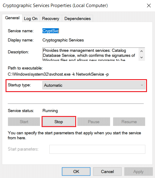 Click Stop and select OK. 12 Ways for Establishing Secure Connection on Chrome