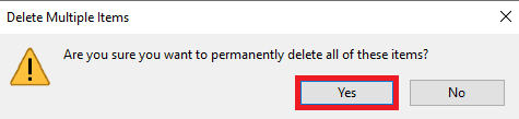 click Yes to confirm the process. Fix Google Chrome Disk Full Download Error