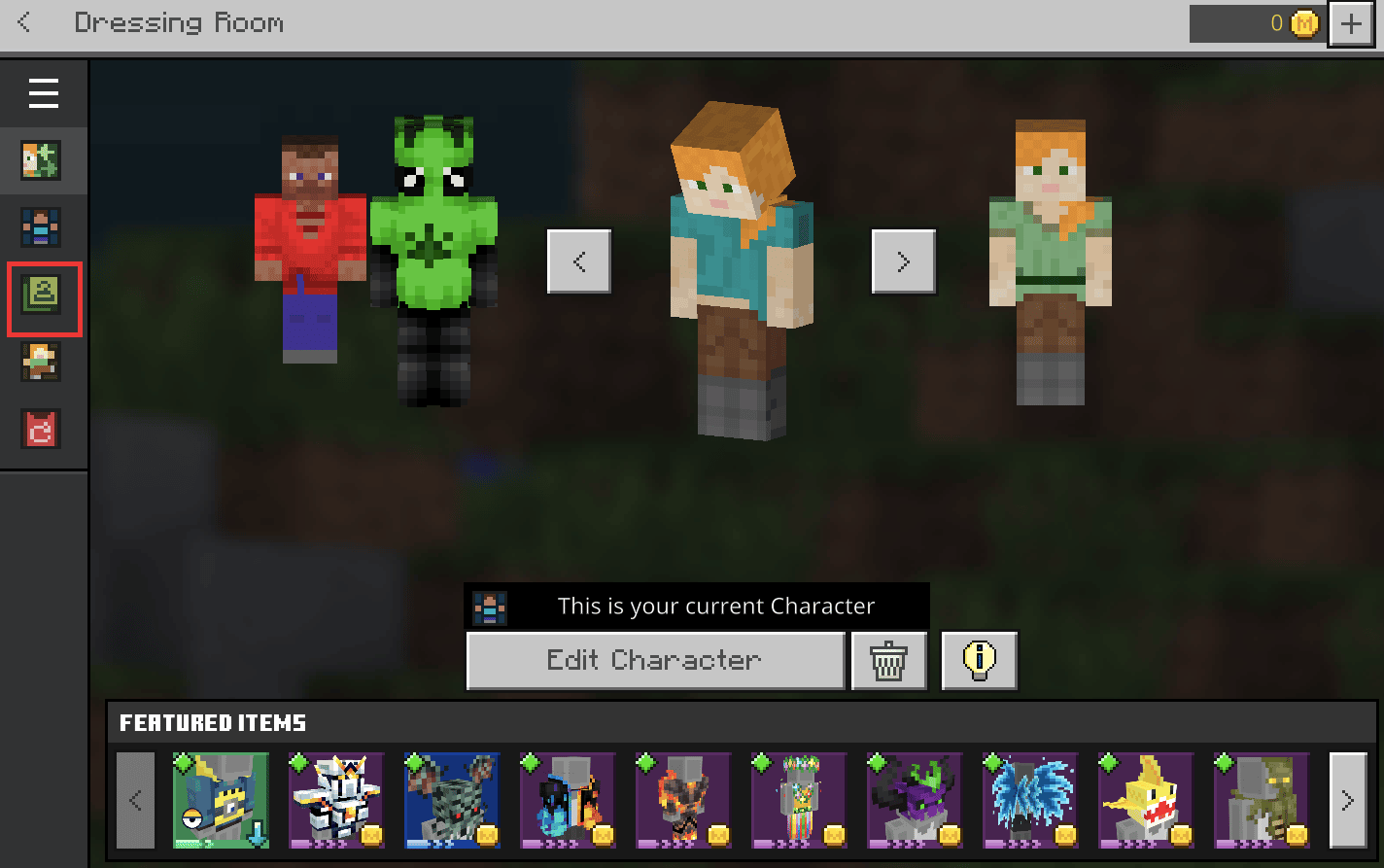 clicking on classic skin icon option. How to Change Skin in Minecraft PC