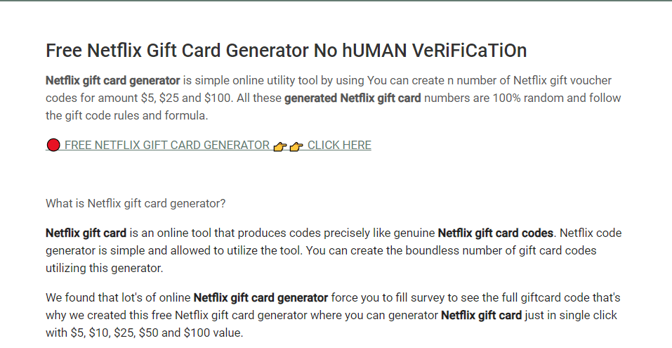 Code Generator Websites. How to Get Free Netflix Gift Card Code