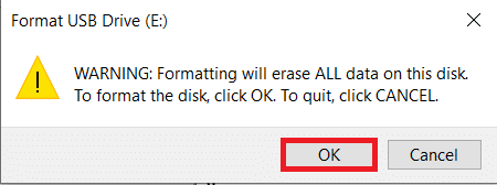 confirm the prompt by clicking on the OK button. How to Fix The Parameter Is Incorrect in Windows 10