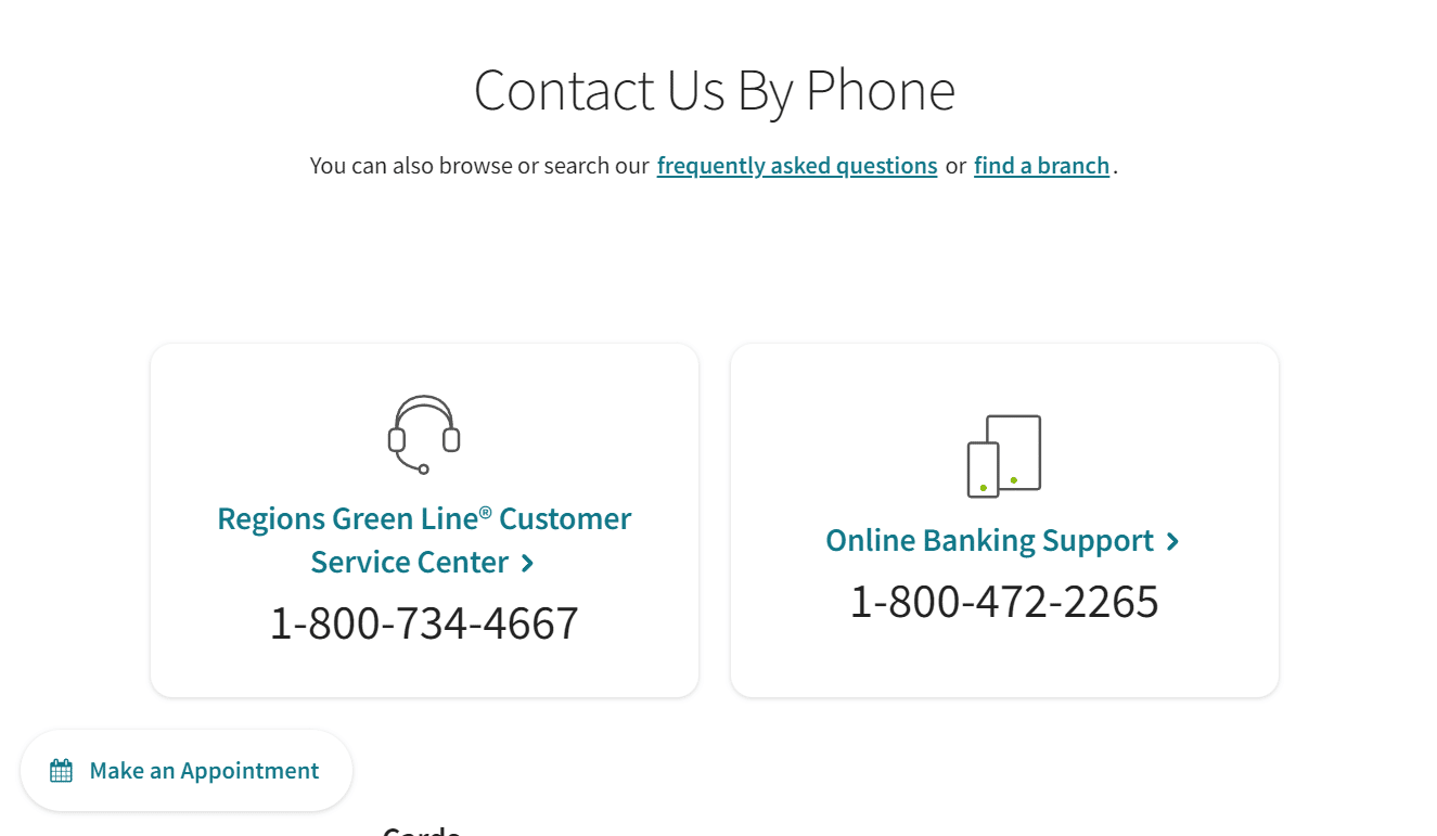 contact Support number | Regions account restricted