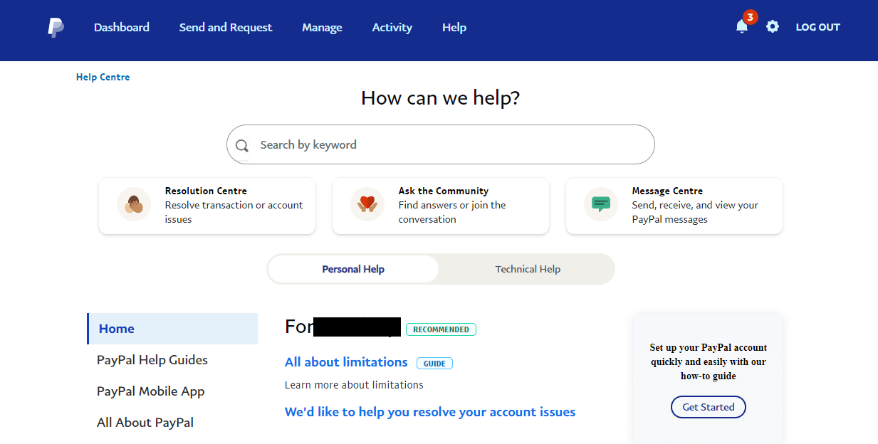 Contact PayPal Support. Fix PayPal Unable to Process Request