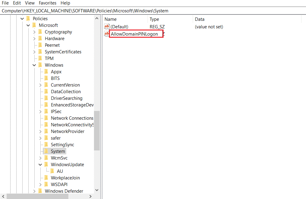 create a sting value by the name of AllowDomainPINLogon in Registry Editor. How to Remove PIN Login from Windows 10