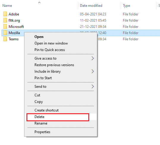 Delete option. Fix Firefox SSL_ERROR_NO_CYPHER_OVERLAP in Windows 10