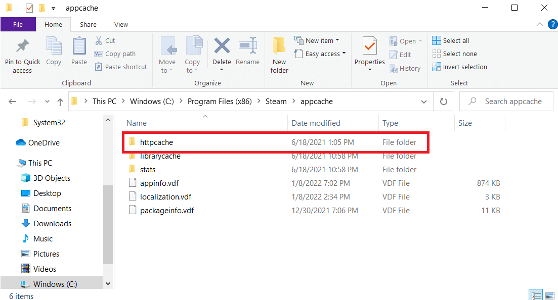 Delete the HTTPcache folder. Fix Steam is Slow