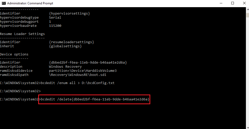delete the particular identifier. Fix Error Code 0xc7700112 in Windows 10