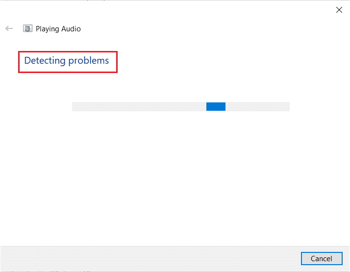 detecting problems by Playing Audio troubleshooter. How to Fix The Audio Service is Not Running Windows 10