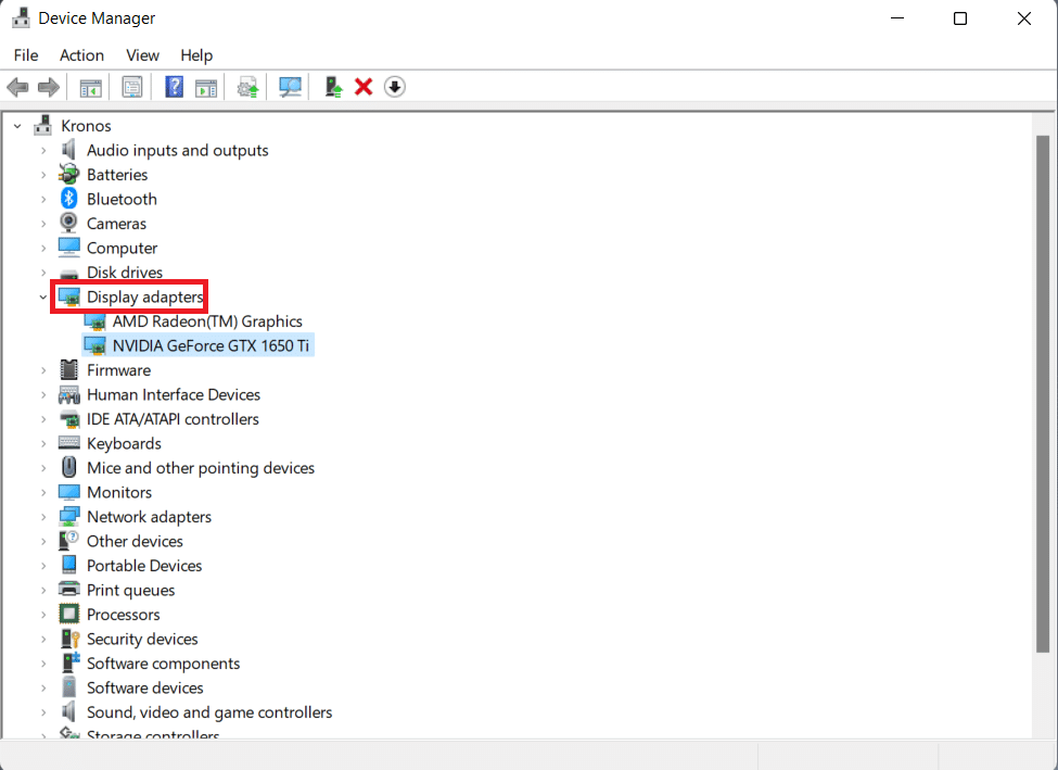 Device manager window. How to Fix Windows 11 Black Screen with Mouse Cursor Issue
