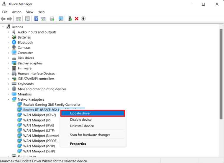 Device Manager window. Ways to speed up Windows 11
