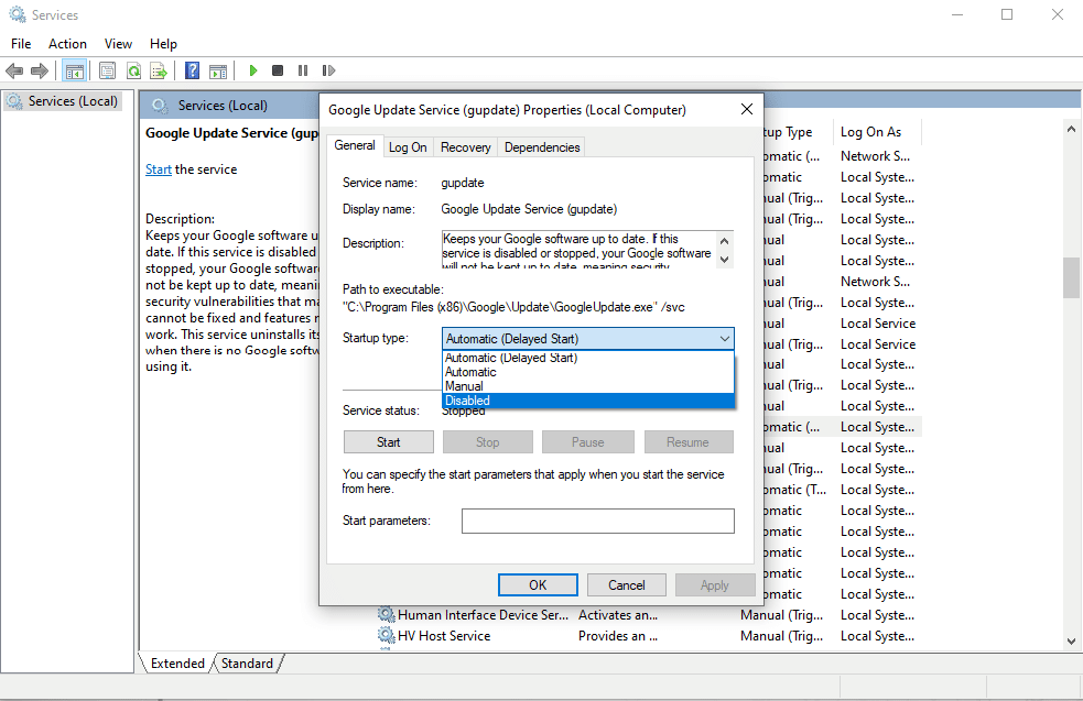 Disabled option. Fix System Service Exception on Windows 10 or 11