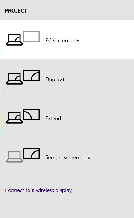 Display Project Options. How to Setup 3 Monitors on a Laptop