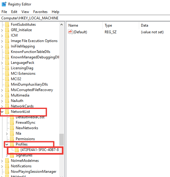 double click on Network and then profiles then click on the profile name. Fix Windows 10 Network Profile Missing Problem