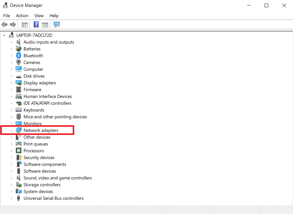 double click on the Network adapters. Fix No WiFi Networks Found Windows 10