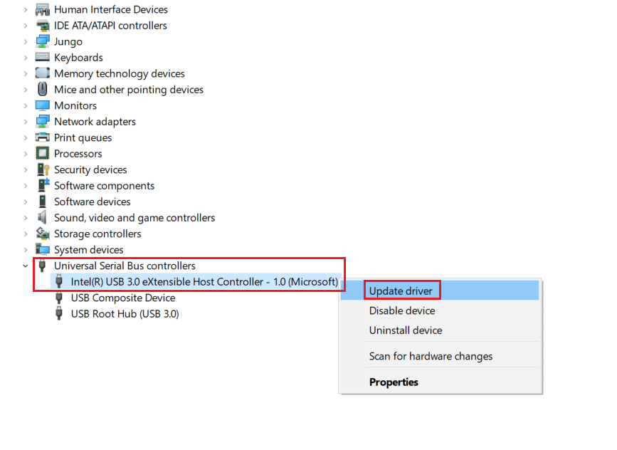 update driver. Fix Power Surge on the USB Port in Windows 10