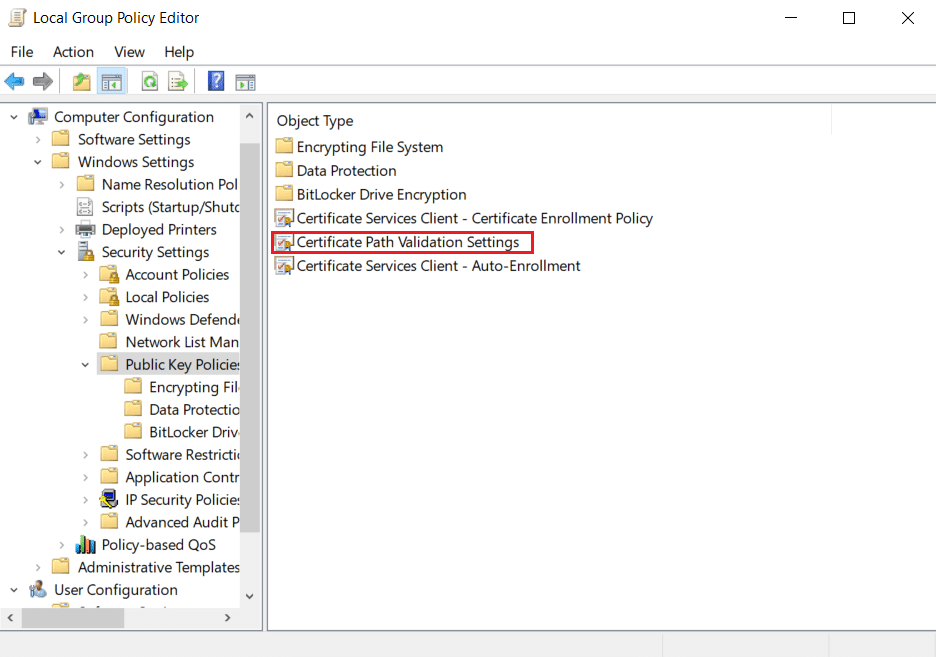 Double-click the Certificate Path Validation Settings file. 12 Ways for Establishing Secure Connection on Chrome