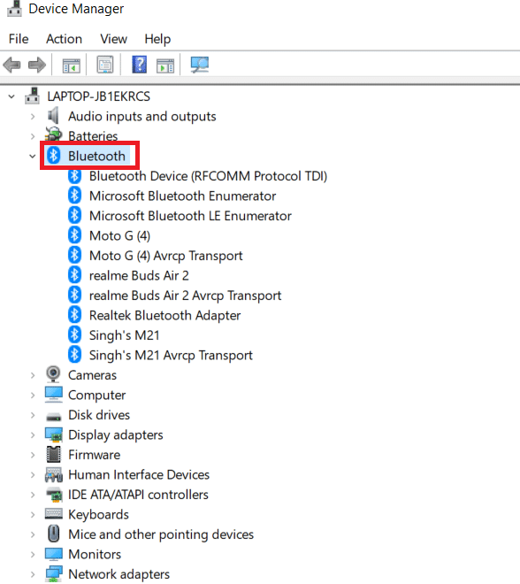 Double-click to expand the Bluetooth. How to Fix Bluetooth Driver Error in Windows 10