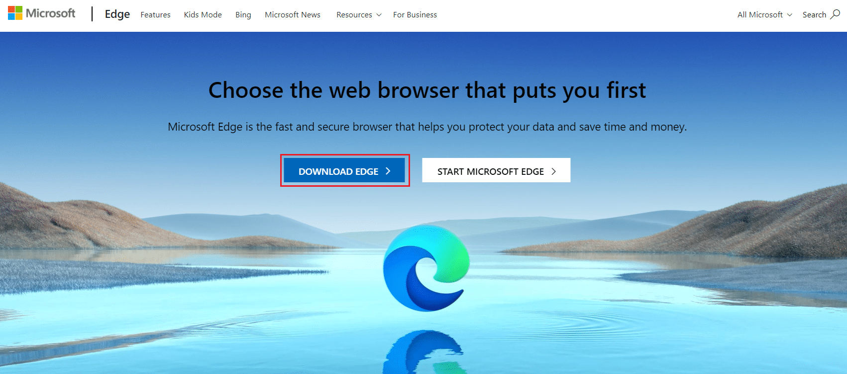 download Microsoft Edge from official website