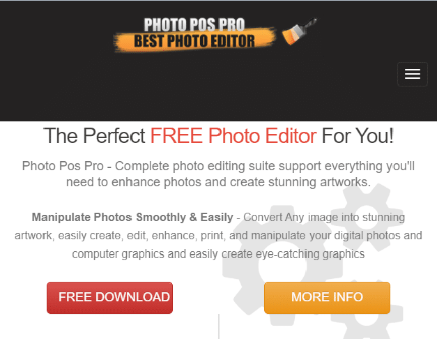 Download Page for Photo Pos Pro