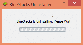 download the Bluestacks uninstaller tool 