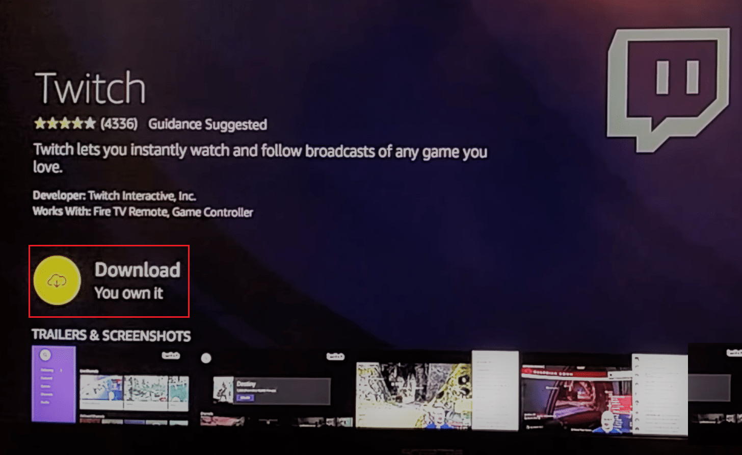 download twitch tv in amazon firestick