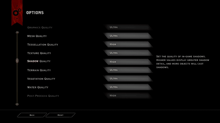dragon age inquisition graphics settings