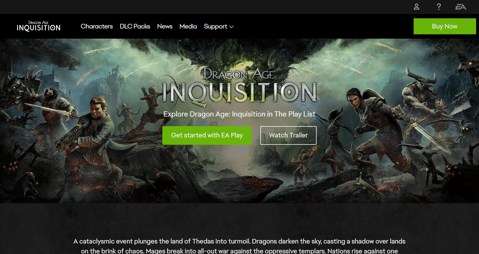 dragon age inquisition official site