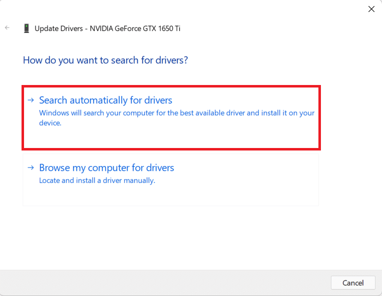 Driver update wizard. How to fix error 0x8007007f in Windows 11