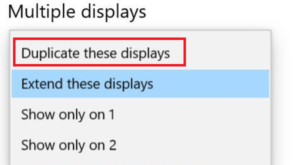 Duplicate this display option.