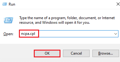 Enter ncpa.cpl and click on ok. Fix Hamachi VPN Error in Windows 10